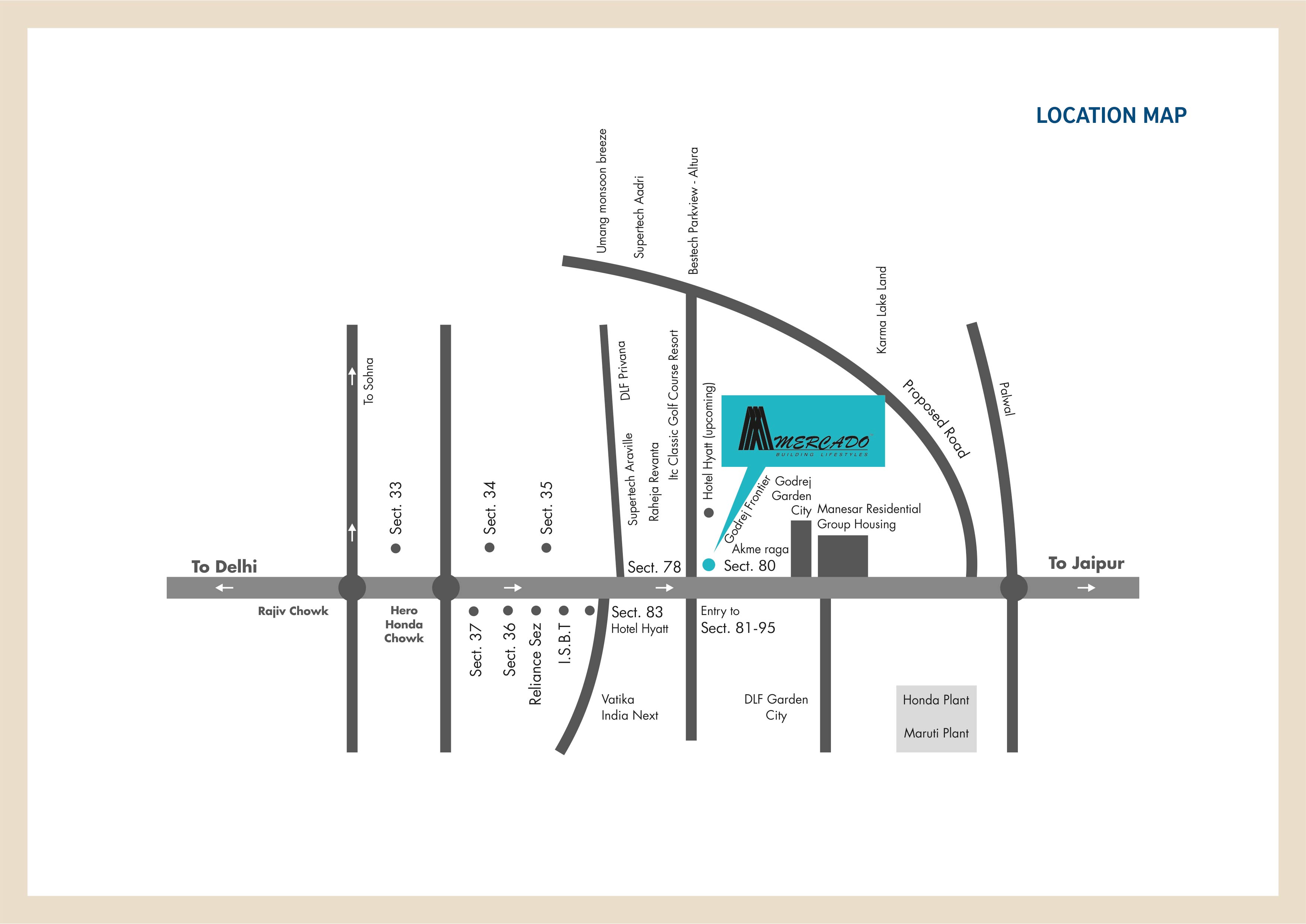 Elan Mercado Location Map