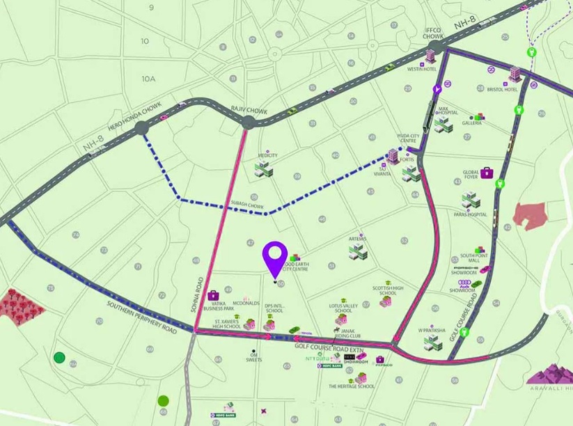 Elan Paradise Location Map