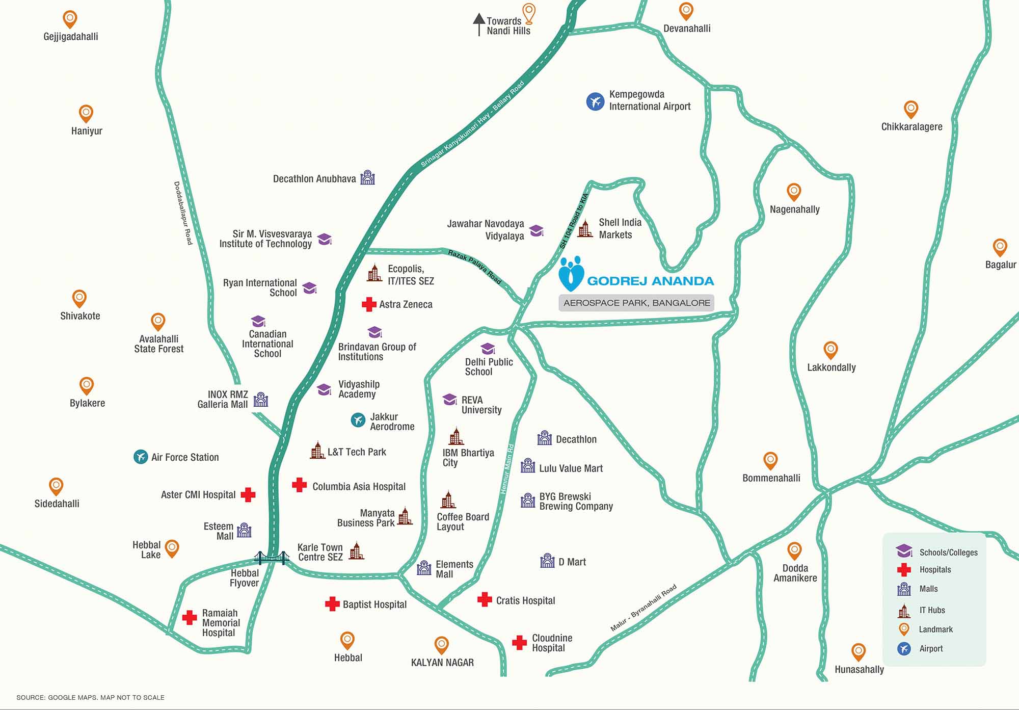 Godrej Ananda Location Map 